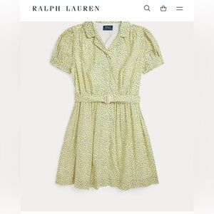 yellow dress with floral print by Polo by Ralph Lauren